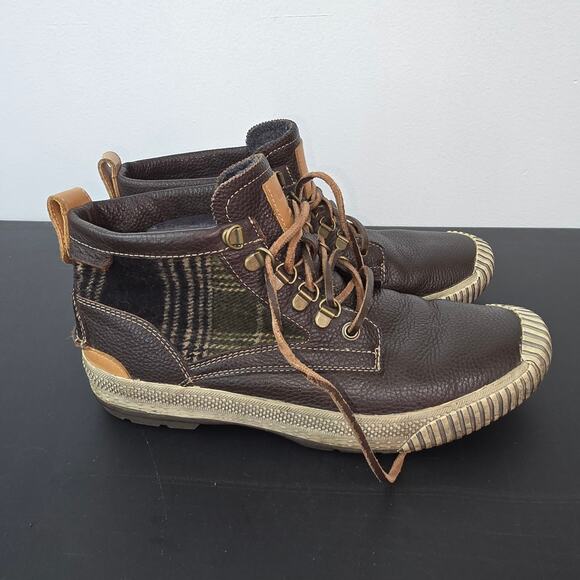 Timberland Smartwool Boots Sneakers Mens 10 Anti-Fatigue Brown Leather Gorpcore - Picture 7 of 11